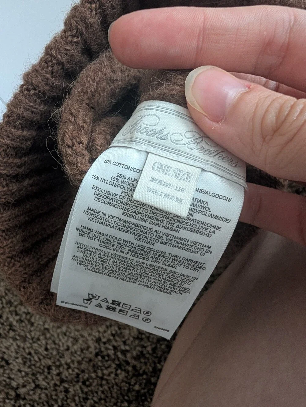 Brooks Brothers Scarf Set In Brown